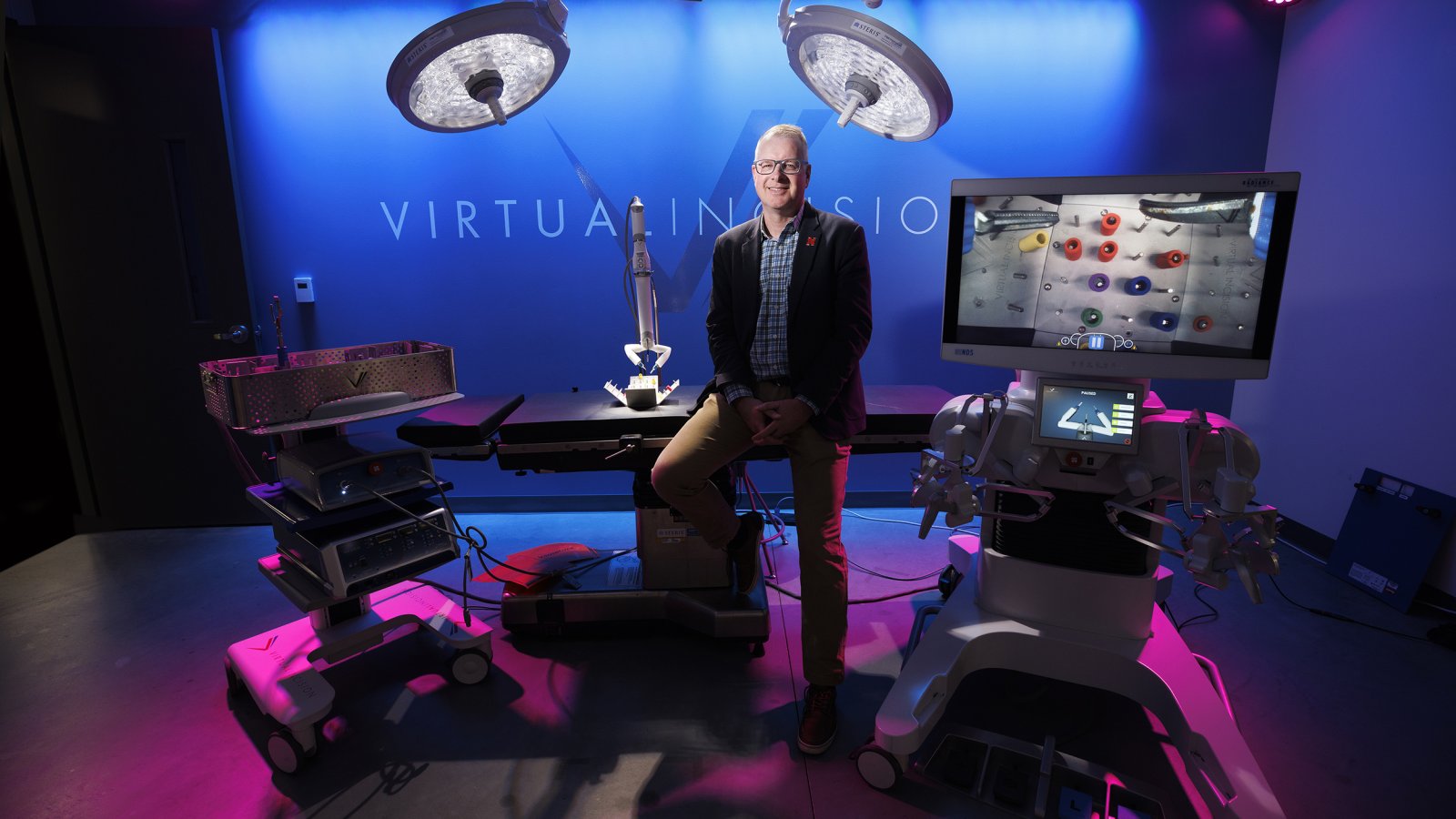 A surgical robot, developed by Shane Farritor, the David and Nancy Lederer Professor of Engineering and chief technology officer of Virtual Incision, will be tested on the International Space Station in 2024.