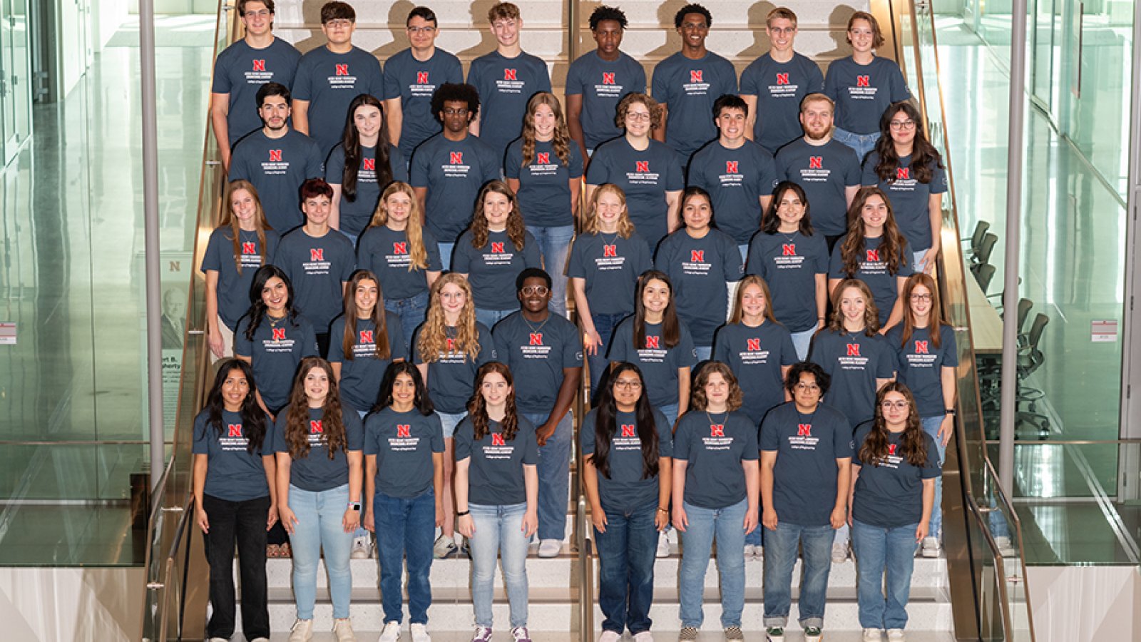 A cohort of 40 first-year students in the College of Engineering were selected to the Peter Kiewit Foundation Engineering Academy for the 2024-25 academic year.