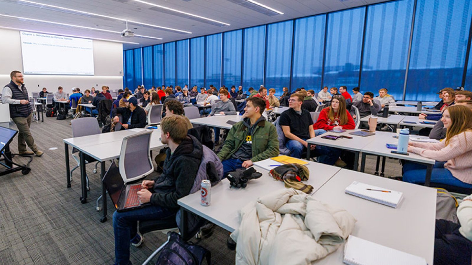 Kiewit Hall is the College of Engineering's hub for undergraduate engineering education. (Craig Chandler / University Communication and Marketing)